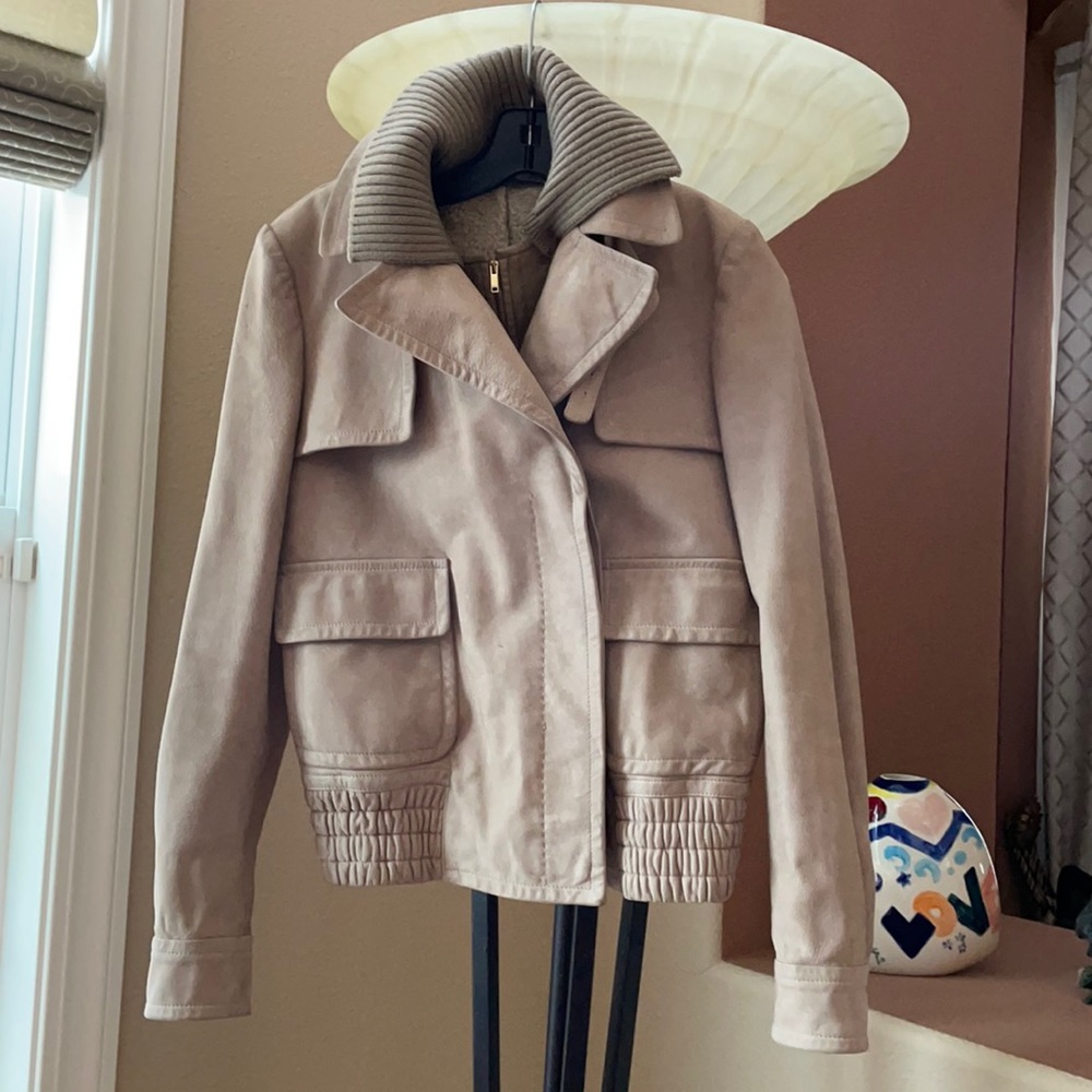 RareGucci two pieces lether jacket & vest